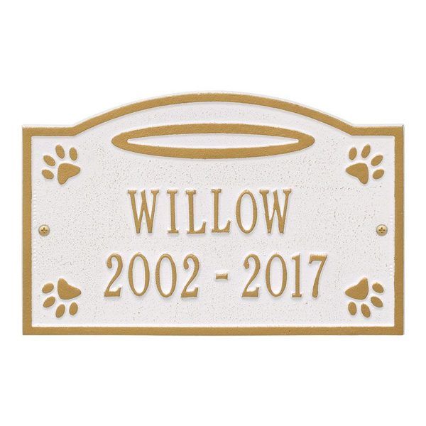 Angel In Heaven Pet White Dedication Plaque